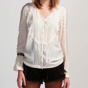 MASTER PIECE!!! TSUMORI CHISATO SILK SHIRT SZ JP 2